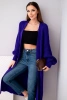 Pullover lange Strickjacke violett