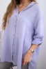 Cotton muslin shirt light purple