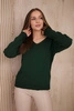 Pullover mit V-Ausschnitt dunkelgrün