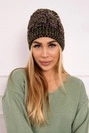 Fleecová čepice Melisa K241 black+olive