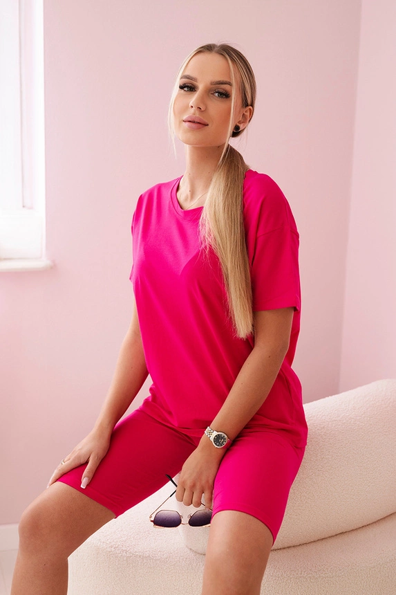Súprava top+legíny fuchsie