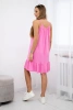 Dress with thin straps pink