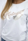 Bedrucktes Sweatshirt weiß
