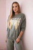 Baumwoll-Set Angel Sweatshirt + Hose khaki