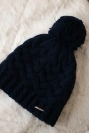 Cap with fleece Waleria K307 navy blue