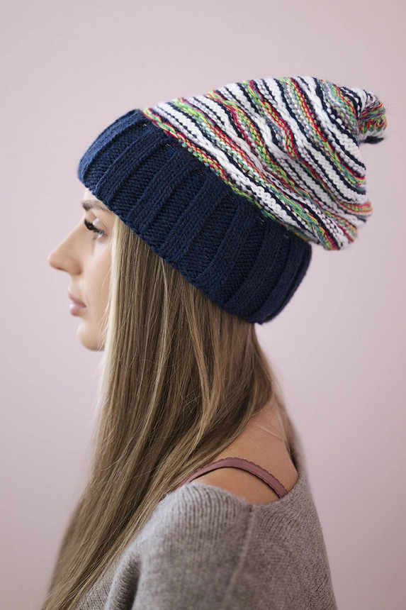 Women's cap Feba K330 navy blue