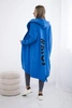 Oversize s potiskem v chrpově modré barvě