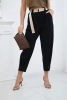 Summer Punto trousers with leg closure black