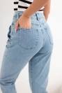 Damenjeanshose Paperbag mit doppeltem Verschluss M.sara jeansowe