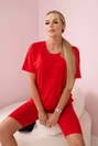 Top+Leggings Set rot