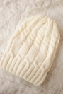 Cap with fleece Iwona K221 ecru