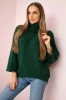 V-neck sweater ginger Ingwer dark green