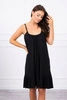 Dress with thin straps black