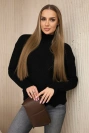 Pullover mit dekorativen Rüschen schwarz