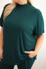 Damenų komplektas Plus Size 3 dalių tamsiai žalias