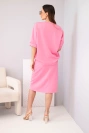 Damen-Set butterfarben mit Bluse und Midirock rosa