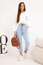 Women's complete set with a contrasting pocket blue