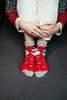 Unisex Christmas socks in a box – 1 pair with a Snowman