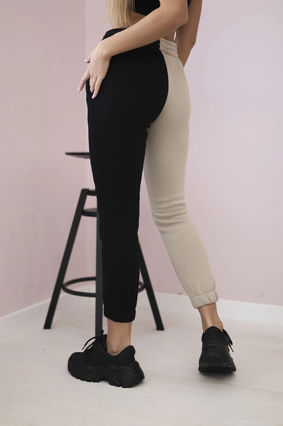 Dámské tepláky s nápisem QUEEN černý