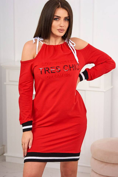 Платье Tres Chic красный