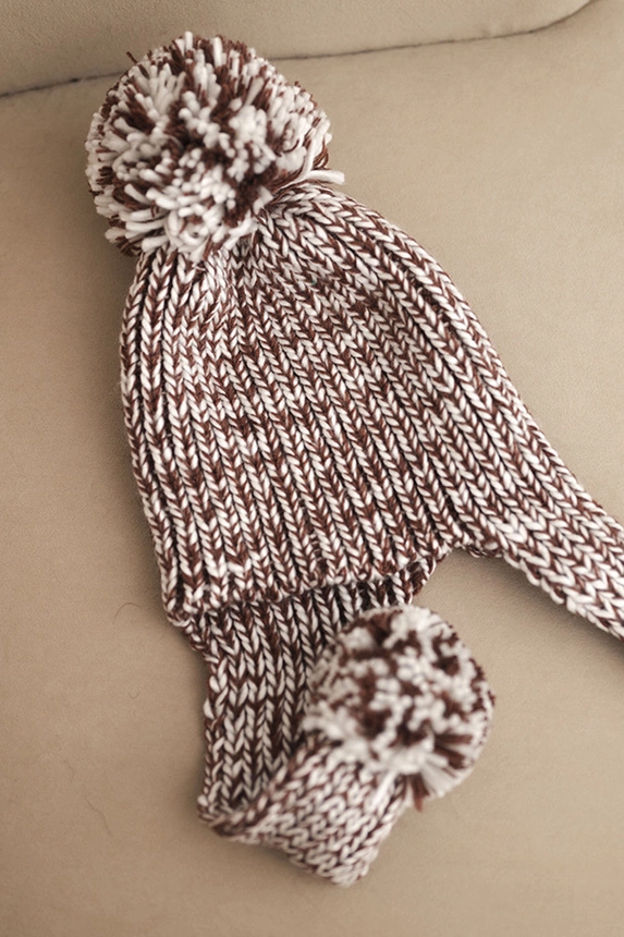 Women's earflap hat Emma K343 brown