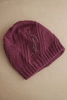Women's winter hat with wool in a loose fit K442 purple