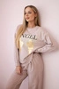 Cotton set Angel sweatshirt + pants powder pink