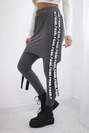 Pants/Suit with selfie lettering graphite