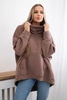 Oversize insulated sweatshirt mocca