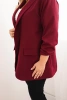 Elegant Plus Size women's blazer burgundy