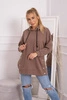 Bluza ocieplana z napami mocca