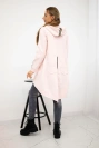 Sweatshirt with zip at the back powdered pink