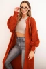 Langer Cardigan rot