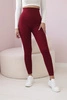Striped leggings pants burgundy