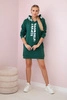 Dress with hood Oversize dark green