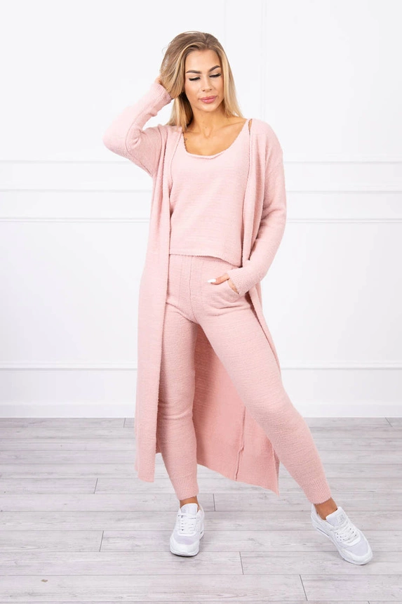  Alpaca sweater set powdered pink