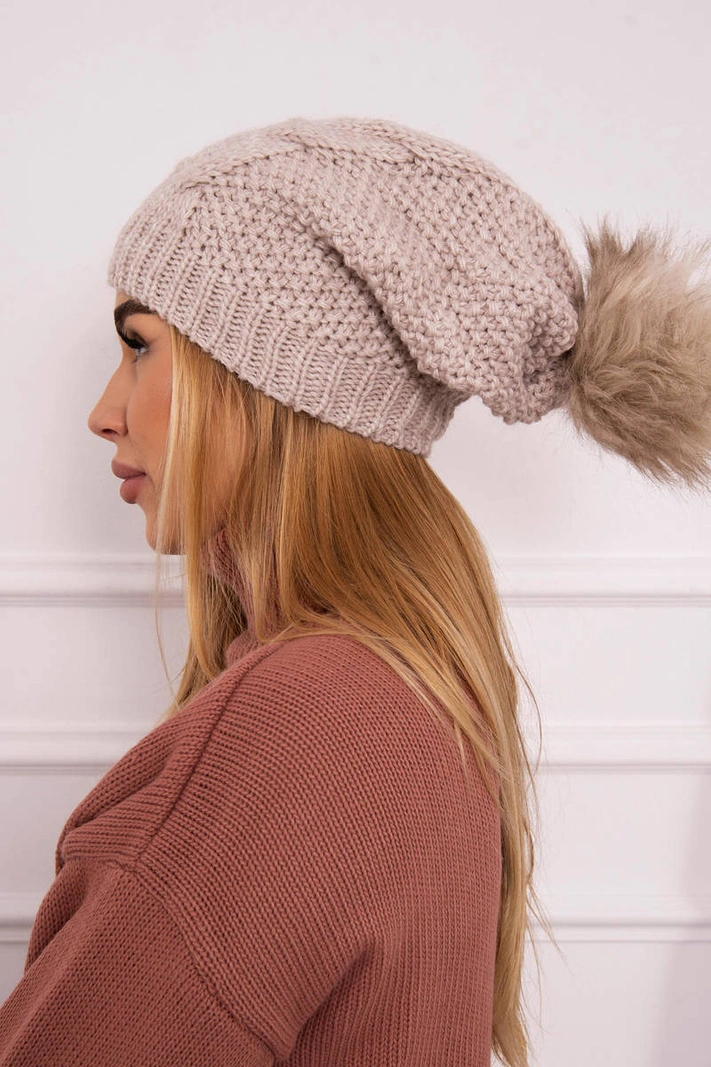 Carolina Fleecemütze K243 beige