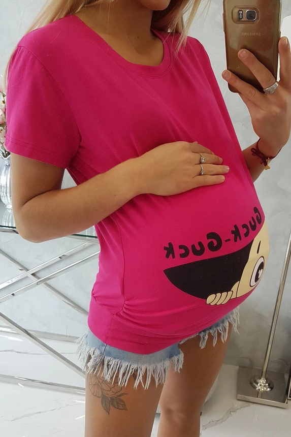 Těhotenská halenka Guck fuchsiová