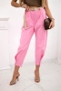 Summer Punto trousers with leg closure light pink