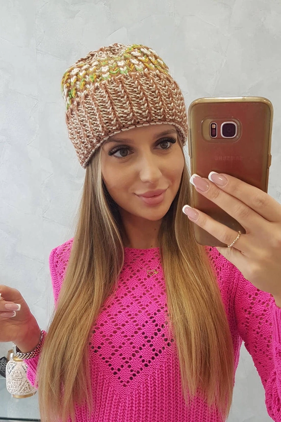 Dámska čiapka Iris K348 svetlo hnedá