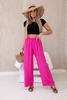 Hose mit weitem Bein rosa