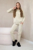 Pullover-Set Sweatshirt + Hose dunkelbeige