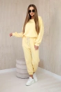 Set sweatshirt + pants buttery fabric yellow