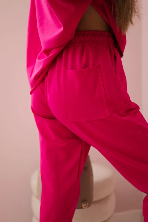 Set 2-piece sweatshirt + pants fuchsia