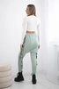 Pants/Suit with selfie lettering dark mint