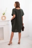 Kleid mit Taschen und Anhänger khaki