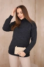 Sweater high neck graphite