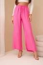 Viscose wide-leg trousers pink