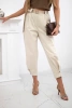 Summer Punto trousers with leg closure beige