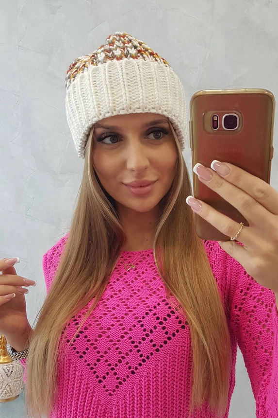 Dámská čepice Iris K348 ecru